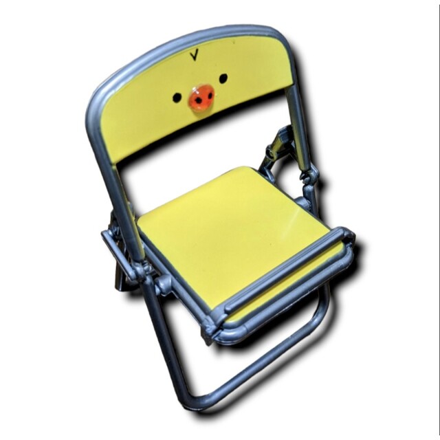 キイロイトリ♡ミニチュアパイプ椅子 ハンドメイドのインテリア/家具(インテリア雑貨)の商品写真