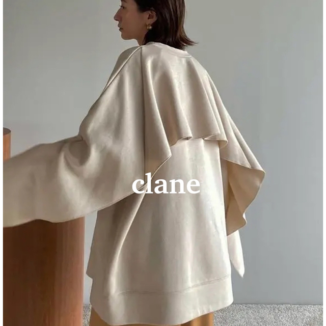 CLANE(クラネ)の ˗ˏˋ CLANEˎˊ˗フリル　オーバーサイズ　スウェット レディースのトップス(トレーナー/スウェット)の商品写真