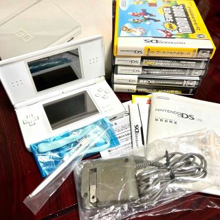 ニンテンドーDS(ニンテンドーDS)の【DSライト】Nintendo DS Lite＋ソフト5点セット(携帯用ゲーム機本体)