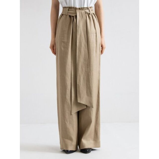 試着のみ HYKE LINEN PANTS ハイク リネン イージー パンツカジュアルパンツ