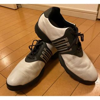 アディダス(adidas)のadidas ゴルフシューズ　白　グレー　黒　27.5cm(シューズ)