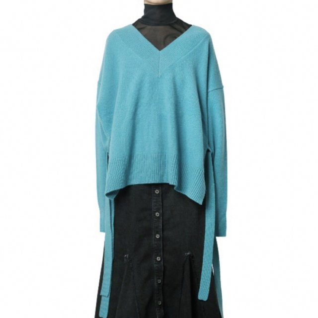 ウールカシミヤVネックニット Wool Cashmere V Neck Knit-