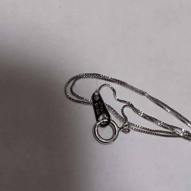K18WG ITALYベネチアンチェーン黒真珠トップネックレス レディースのアクセサリー(ネックレス)の商品写真
