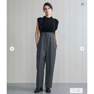 ビューティアンドユースユナイテッドアローズ(BEAUTY&YOUTH UNITED ARROWS)の＜H＞GABA HIGH WAIST SUSPENDERS PANTS(サロペット/オーバーオール)