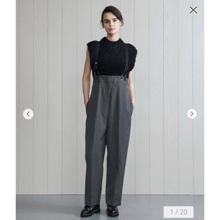 ビューティアンドユースユナイテッドアローズ(BEAUTY&YOUTH UNITED ARROWS)の＜H＞GABA HIGH WAIST SUSPENDERS PANTS(サロペット/オーバーオール)