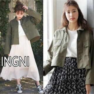 イング(INGNI)のINGNI 定価5390円ヒルナンデスで紹介ショート丈ミリタリージャケット(ミリタリージャケット)