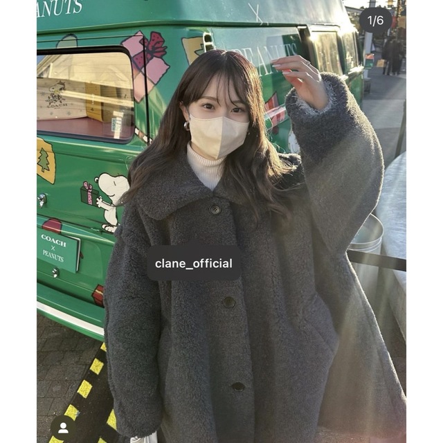 CLANE - 松本恵奈さん愛用 新品 CLANE VOLUME FLARE BOA COATの通販 by