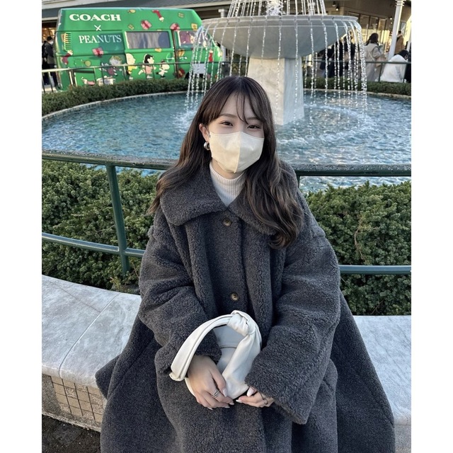 松本恵奈さん愛用 新品 CLANE VOLUME FLARE BOA COAT