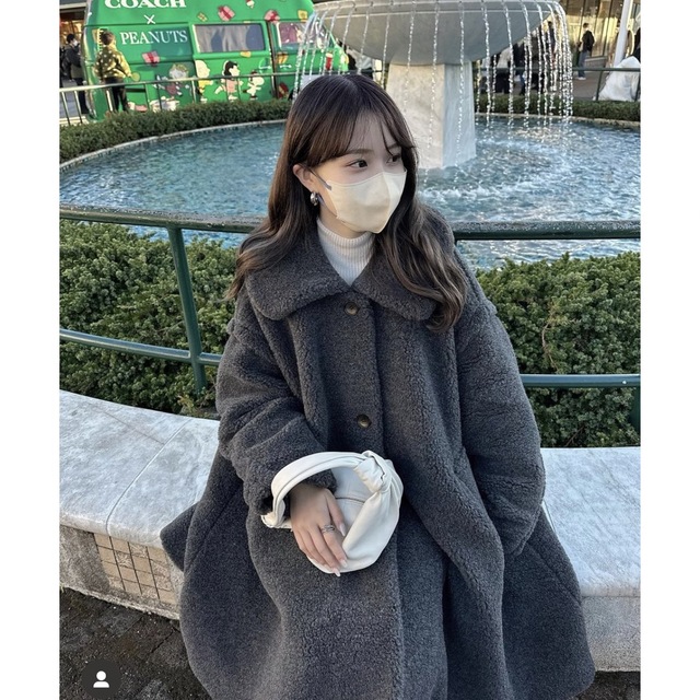 CLANE  VOLUME FLARE BOA COAT