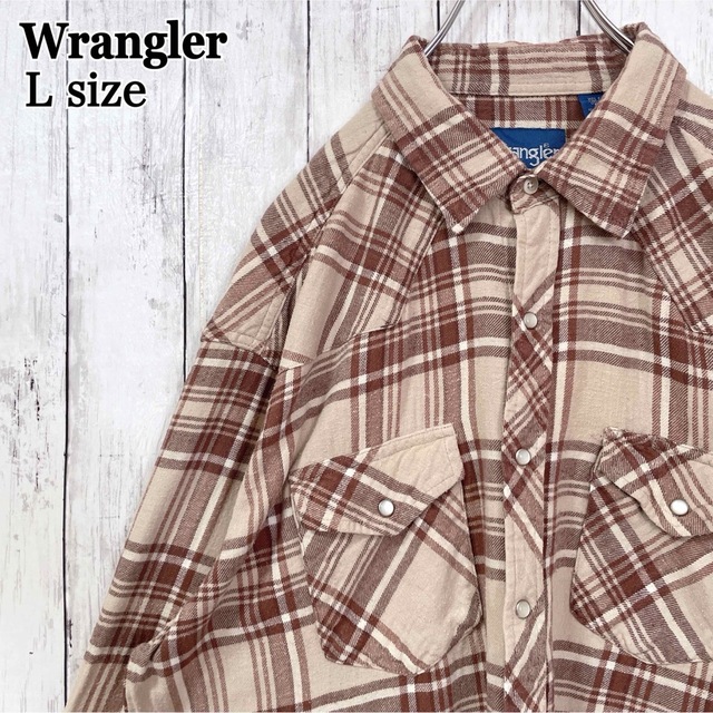Wrangler(ラングラー)のWrangler ラングラー ウエスタンシャツ スナップボタン チェック 古着 メンズのトップス(シャツ)の商品写真