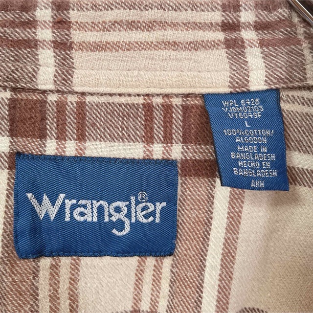 Wrangler(ラングラー)のWrangler ラングラー ウエスタンシャツ スナップボタン チェック 古着 メンズのトップス(シャツ)の商品写真