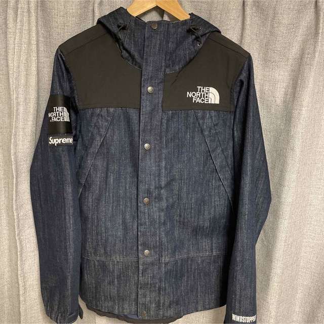 Supreme North Face Denim Dot Shot Jacket