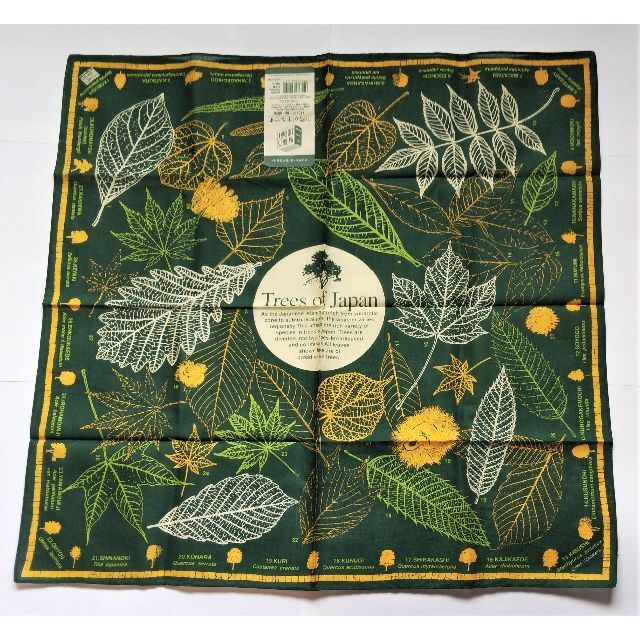 バンダナ　ネイチャーズ・ライブラリー　植物 レディースのファッション小物(バンダナ/スカーフ)の商品写真