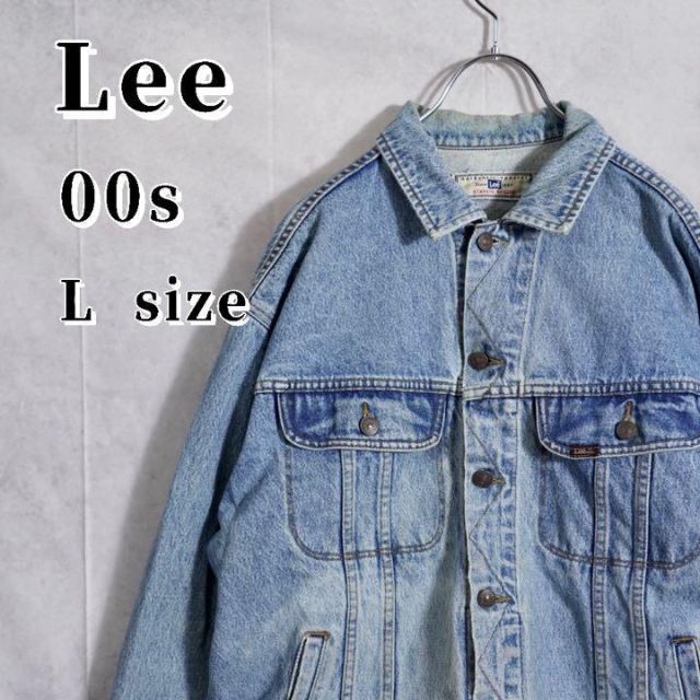 Lee(リー)のLee デニムジャケット　00s アイスブルー メンズのジャケット/アウター(Gジャン/デニムジャケット)の商品写真