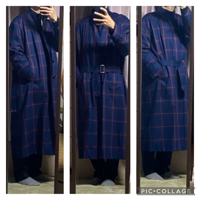 Paul Smith - 【限定】チェック ノーカラーロングコート Paul Paul Smith - 【限定】チェック ノーカラーロングコート Paul