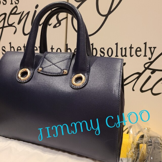 JIMMY CHOO ジミーチュウ ライリー レザー 2WAY ハンドバッグ シレディース