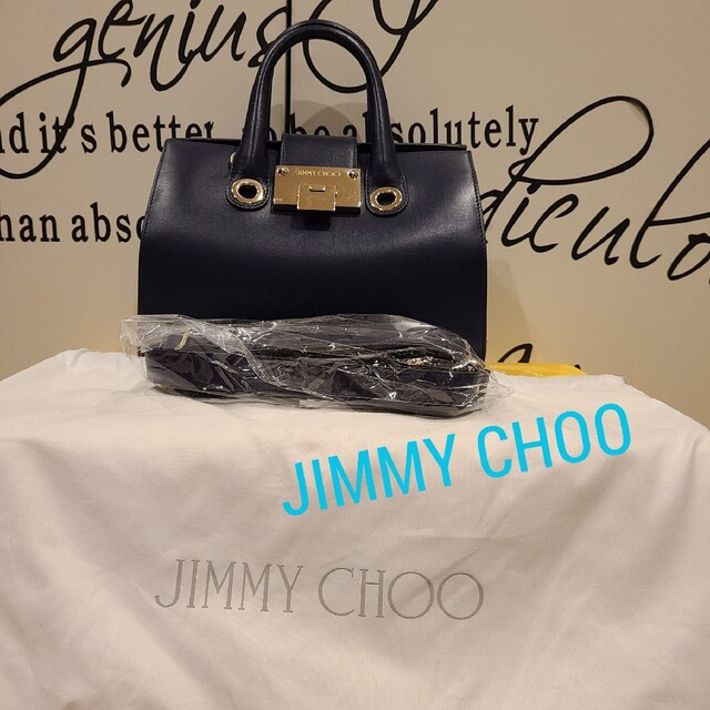 JIMMY CHOO ジミーチュウ ライリー レザー 2WAY ハンドバッグ シレディース