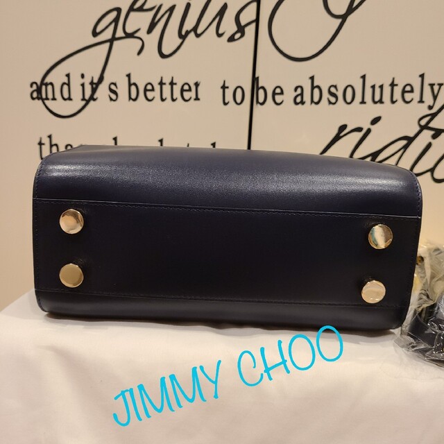 JIMMY CHOO ジミーチュウ ライリー レザー 2WAY ハンドバッグ シレディース