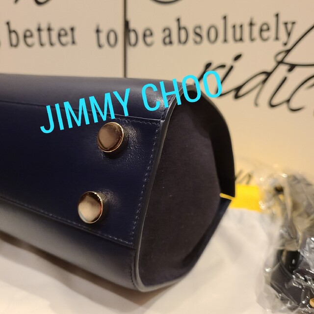 JIMMY CHOO ジミーチュウ ライリー レザー 2WAY ハンドバッグ シレディース