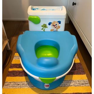 フィッシャープライス(Fisher-Price)のマテル フィッシャープライス わんわんのバイリンガルおしゃべりおまる (ベビーおまる)