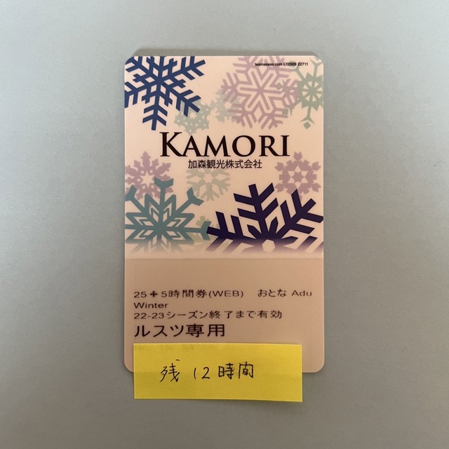 北海道 ルスツリゾート リフト券など施設利用券 4枚 - スキー場