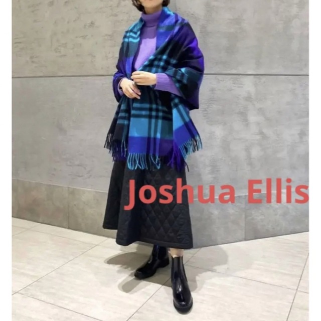 新品＜Joshua Ellis＞カシミヤチェック ストール