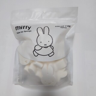 ミッフィー(miffy)の新品未使用　ミッフィー miffy メイクアップスポンジ　化粧　パフ　12個入り(パフ・スポンジ)