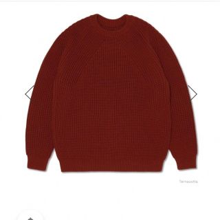 バトナー(BATONER)のBATONER  SIGNATURE CREW NECK Terracotta(ニット/セーター)