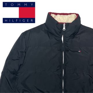 トミーヒルフィガー(TOMMY HILFIGER)の90s トミーヒルフィガー リバーシブル ダウンジャケット 入手困難 一点物(ダウンジャケット)