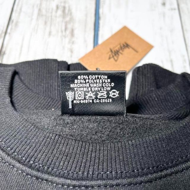 STUSSY - 【新品】stussy スウェットトレーナー サイズL ブラック 8