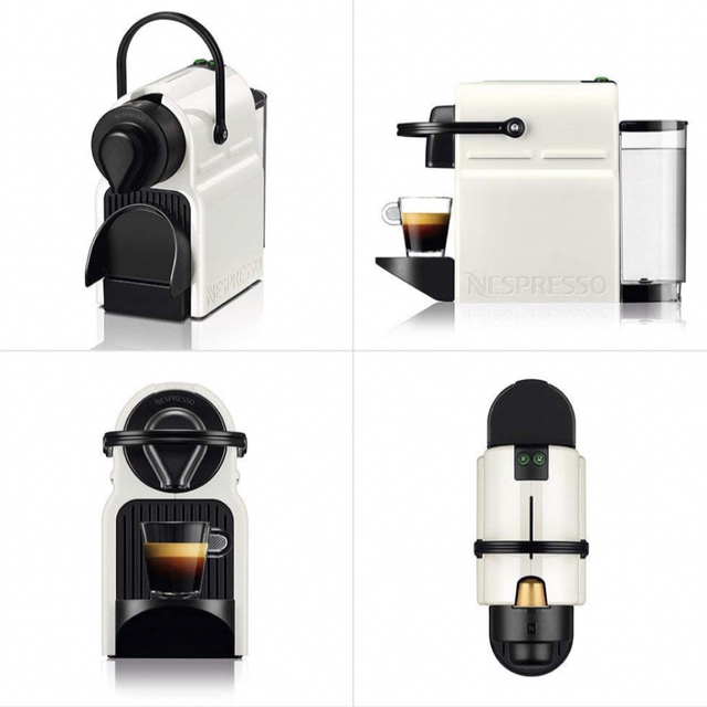 【値下げ】ネスプレッソ イニッシア コーヒーメーカー C40WH ホワイト スマホ/家電/カメラの調理家電(コーヒーメーカー)の商品写真