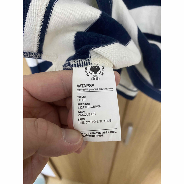 W)taps(ダブルタップス)のWtaps L/S ボーダー Lサイズ　正規品 メンズのトップス(Tシャツ/カットソー(七分/長袖))の商品写真