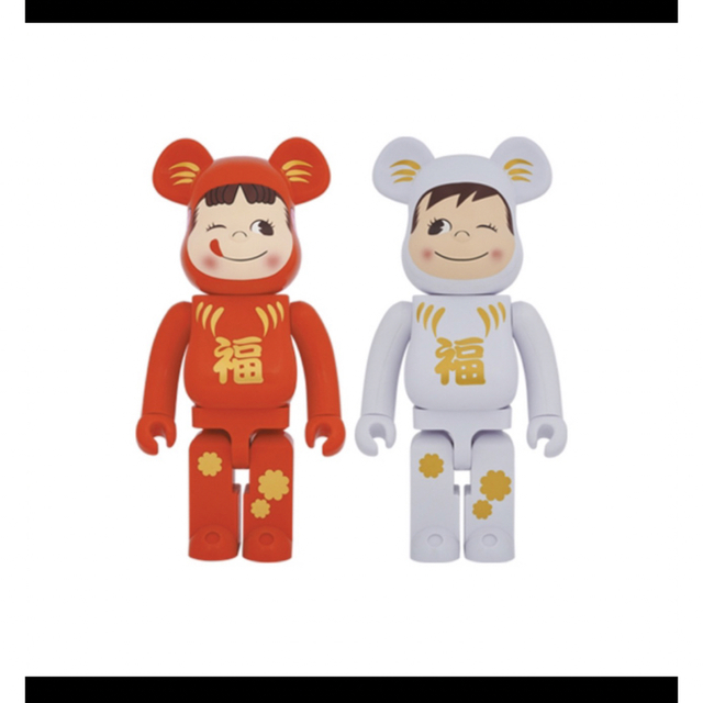 BE@RBRICK 達磨 ペコちゃん 達磨 ポコちゃん 1000％セット 2体