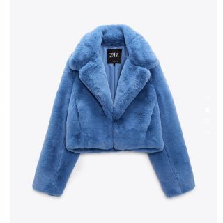 ZARA - 新品タグ付き ZARA フェイクファーカーディガン Sの通販 