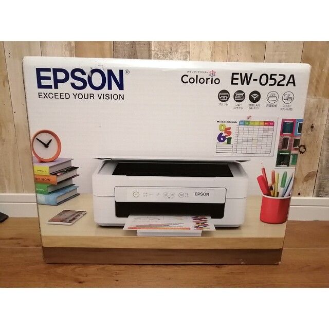 EPSON - 新品保証付 EPSON EW-052A カラリオプリンター インクなし イ