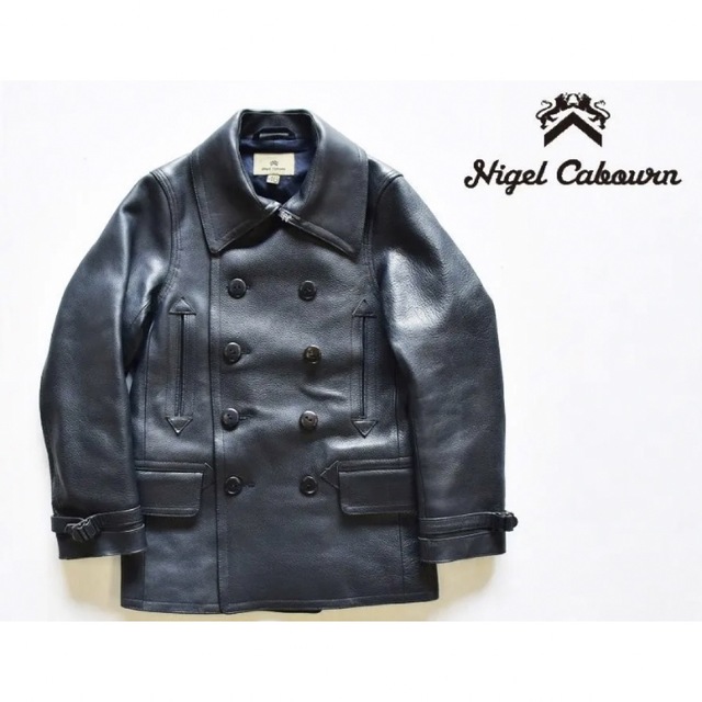 新入荷 - Cabourn Nigel ナイジェルケーボン 46 黒 Pコート レザー