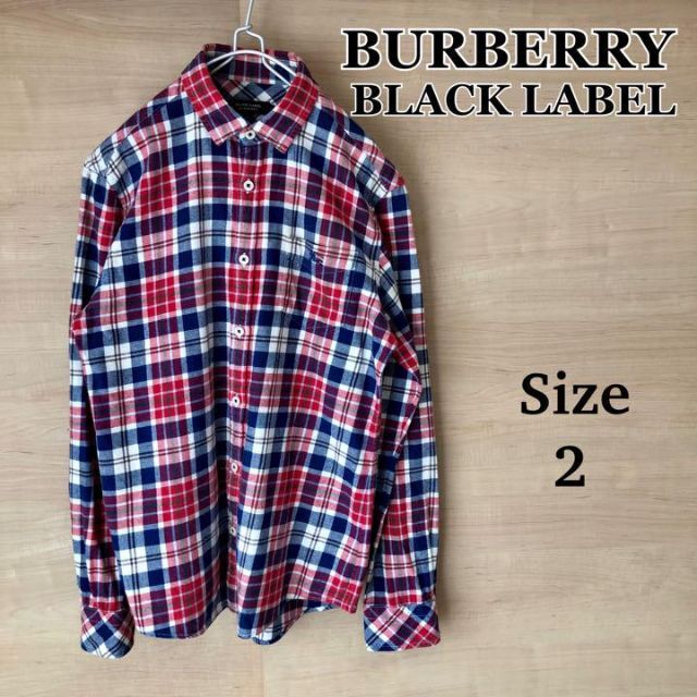 BURBERRY BLACK LABEL(バーバリーブラックレーベル)のBURBERRY BLACKLABEL バーバリーブラックレーベル　ネルシャツ メンズのトップス(シャツ)の商品写真