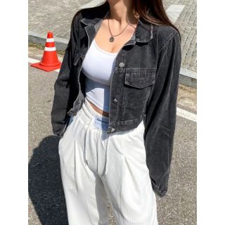 ザラ(ZARA)の【新品・未使用】韓国ファッション デニムジャケット(Gジャン/デニムジャケット)