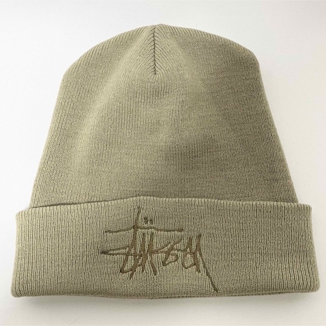 希少〉90s old stussy ニット帽 ビーニー-