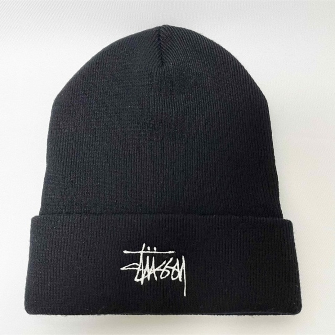 希少 old stussy ニット帽 ロゴ