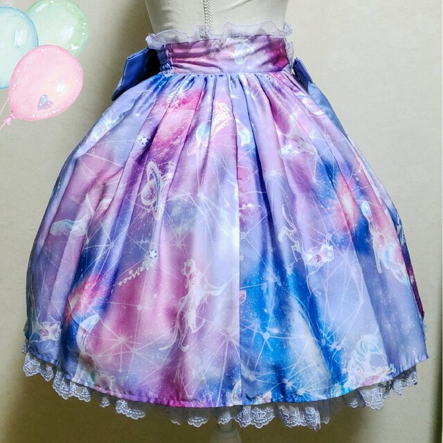 Angelic Pretty(アンジェリックプリティー)の【最終値下げ！】Dreamy Planetarium(スカート) レディースのスカート(ひざ丈スカート)の商品写真