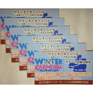 ６名★ひらかたパーク ウインターカーニバ入場券〔貸靴引換券付〕★ミニレター🔶(遊園地/テーマパーク)