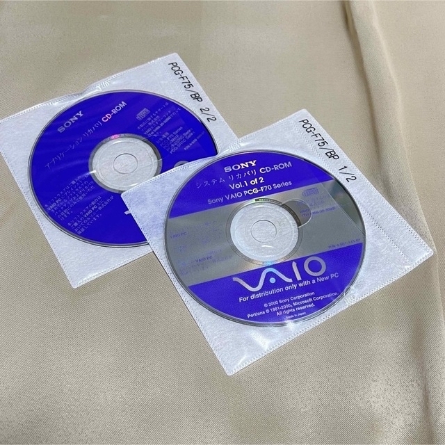 VAIO(バイオ)のVAIO PCG-F75/BP リカバリディスク付き［ジャンク品］［動作せず］ スマホ/家電/カメラのPC/タブレット(ノートPC)の商品写真