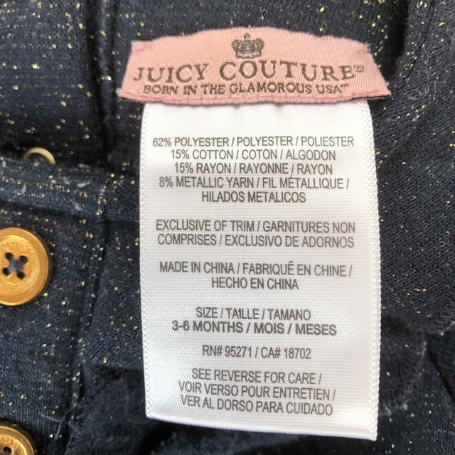 Juicy Couture(ジューシークチュール)の3〜6M ジューシークチュール セットアップ キッズ/ベビー/マタニティのベビー服(~85cm)(ニット/セーター)の商品写真