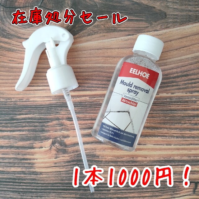 強力カビ取り剤 カビ取りスプレーEELHOE 100ml 1本 インテリア/住まい/日用品のインテリア/住まい/日用品 その他(その他)の商品写真