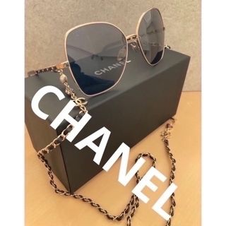 シャネル(CHANEL)のCHANEL チェーン付サングラス　SS 美品(サングラス/メガネ)