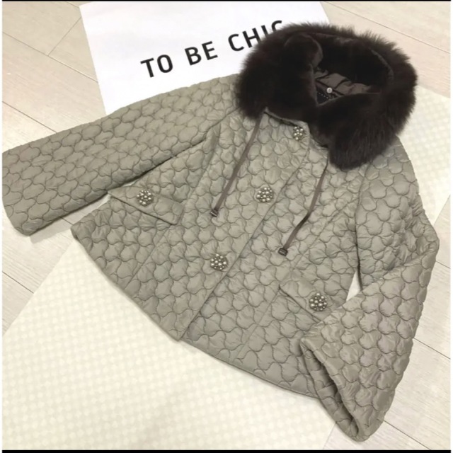 【新品・未使用】to be chic キルティングジャケット 42サイズ