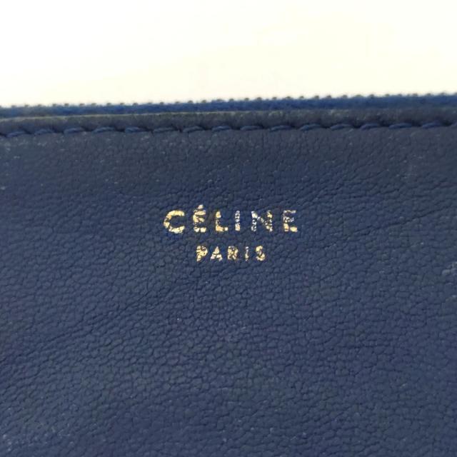 celine(セリーヌ)のCELINE(セリーヌ) ポーチ - ブルー レザー レディースのファッション小物(ポーチ)の商品写真