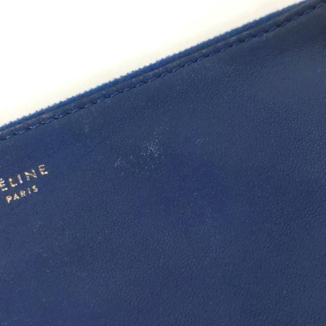 celine(セリーヌ)のCELINE(セリーヌ) ポーチ - ブルー レザー レディースのファッション小物(ポーチ)の商品写真