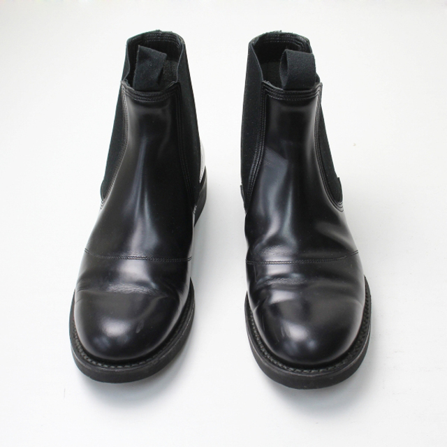 HYKE ハイク SIDE GORE BOOTS レザーサイドゴアブーツ 6.5E/ブラック シューズ ショート  プレーン【2400013142120】 | フリマアプリ ラクマ